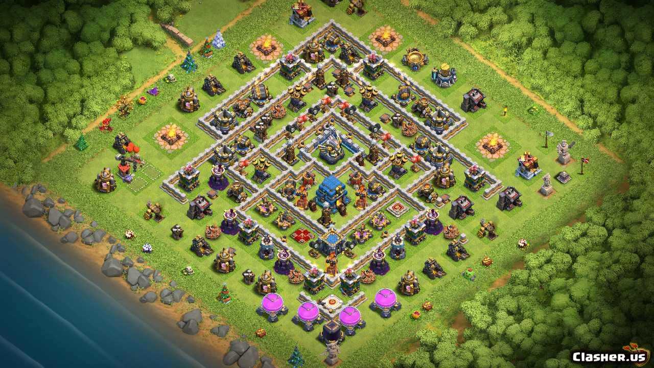Town Hall Th Best Base Anti Stars With Link