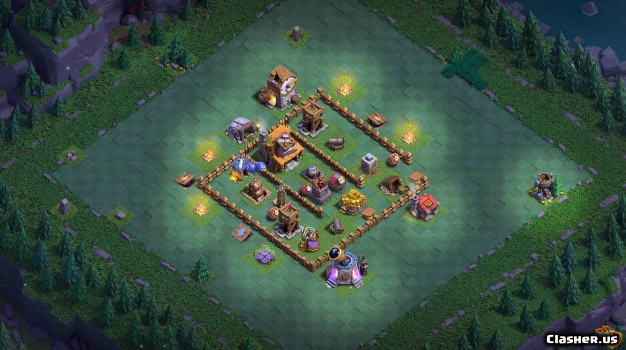 Copy Base Builder Hall Bh Farming Trophy Base Bcb With Link