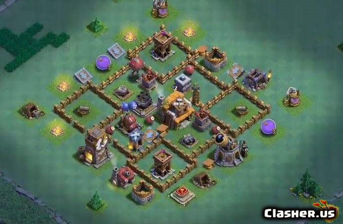 Builder Hall 5 Bh5 Best Base With Link 7 2019 Clash Of Clans Clasher Us.
