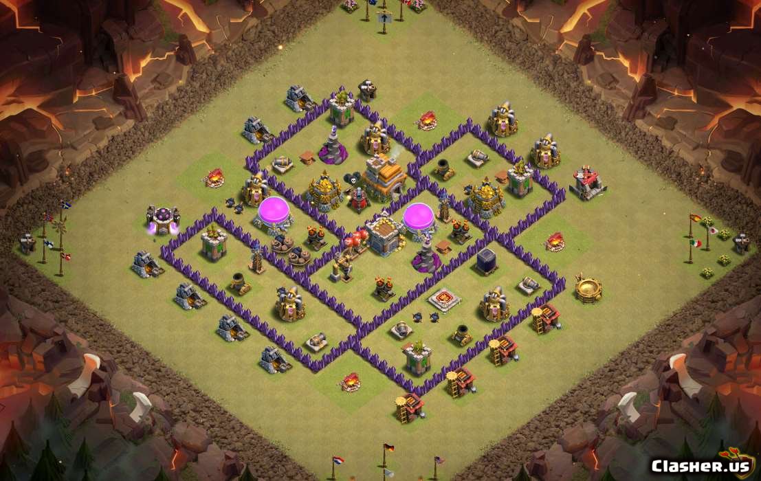 2019,war base,th7, th 7, town hall 7, th7 maps, th7 base, th7 layouts,town ...
