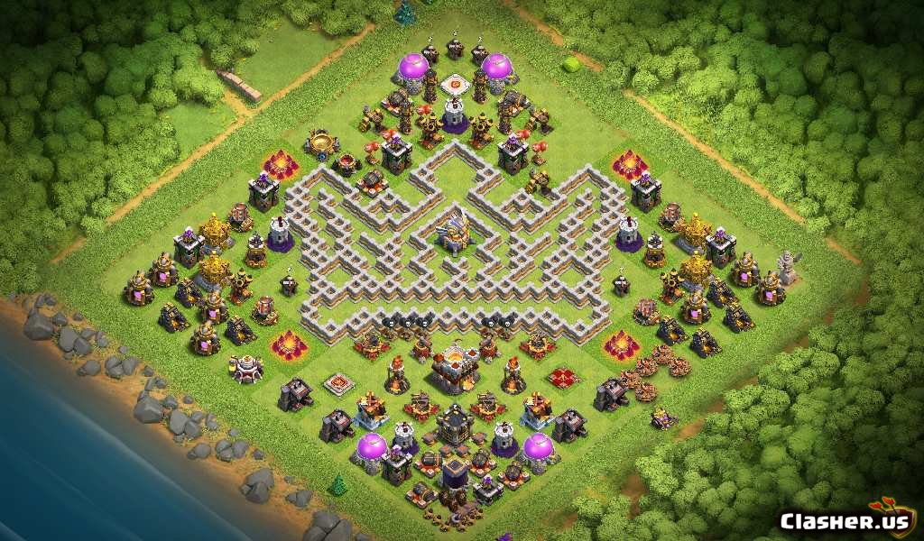 Town Hall 11] Th11 Crown - fun base [With Link] [7-2019] - Hybrid Base -  Clash of Clans 