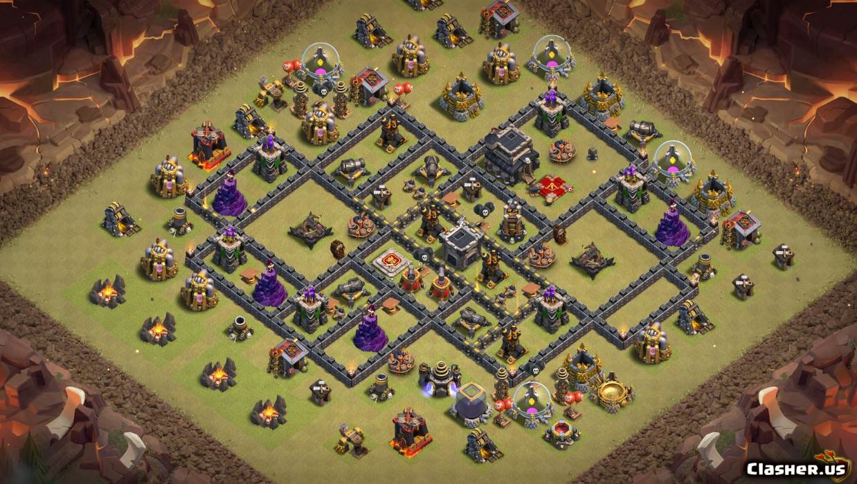 awesome th9 war base top4,war base,th9, th 9, town hall 9, th9 maps, ...