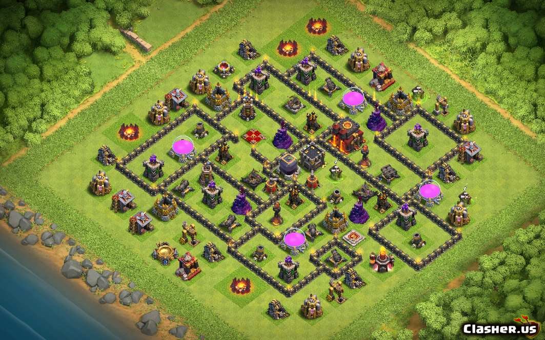 town hall 10 maps,coc base links, coc maps links, clash of clans, coc, coc ...