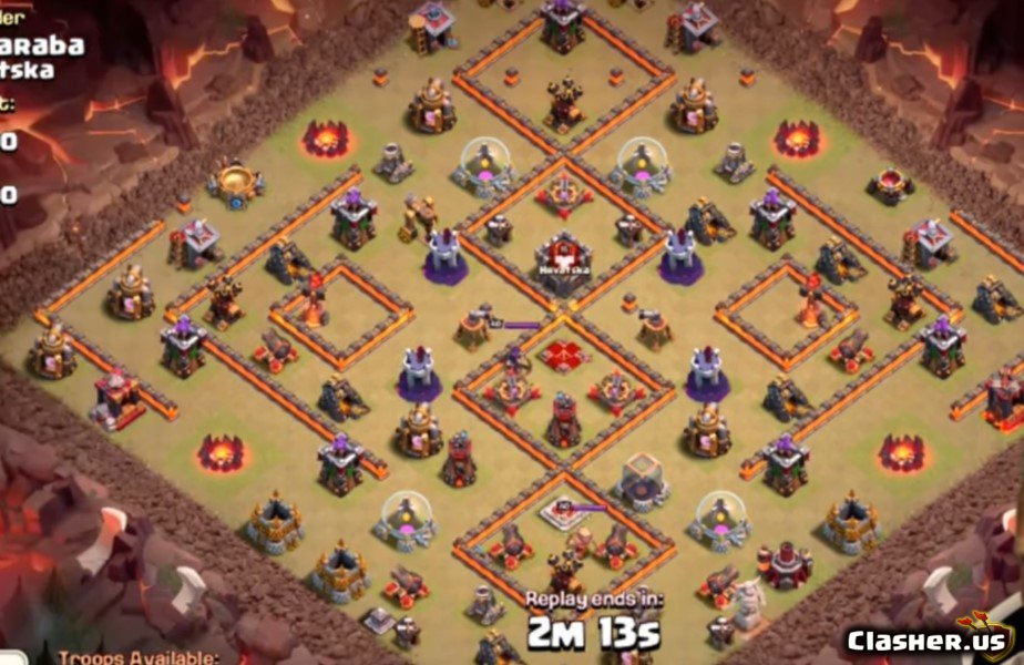 Town Hall 10 Anti 3 Star War Base Copy Base [Town Hall 10] Th10 Anti 3 Stars war/hybrid base [With Link