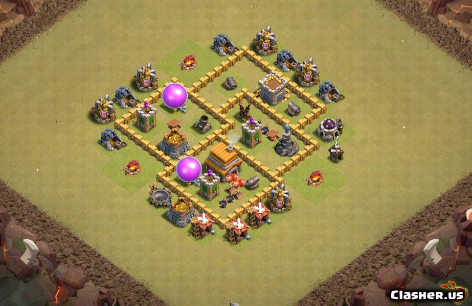 Town Hall 5 Best Th5 War Base Anti Giloon 2019 With Link 8