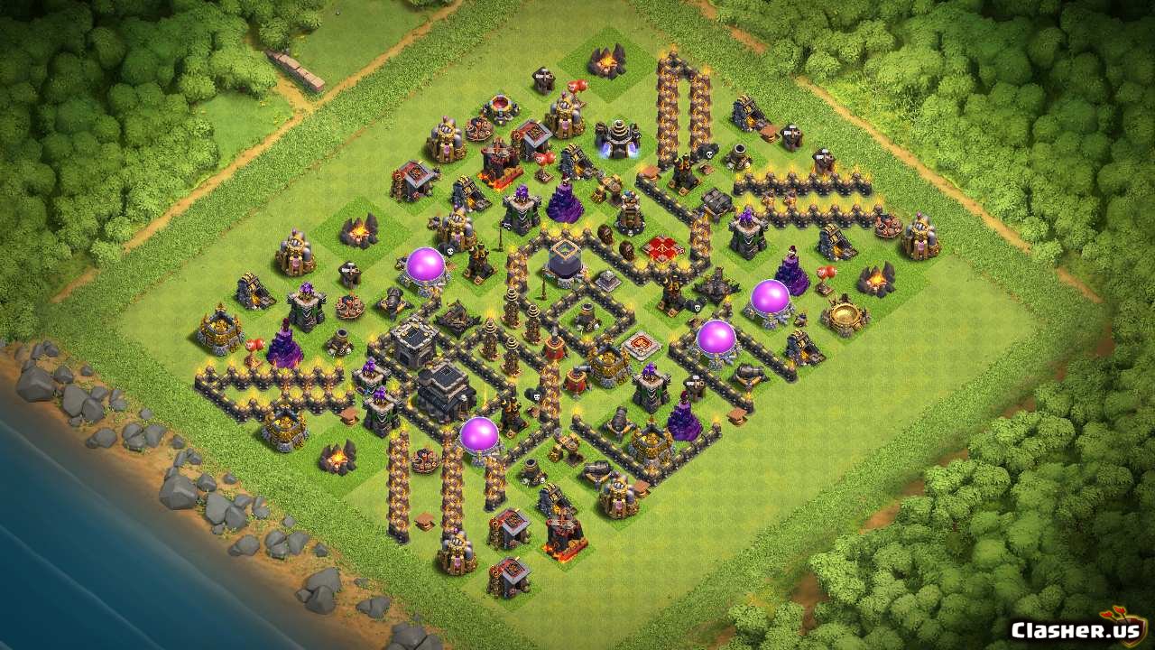Town Hall 9] Th9 Fun base Hybrid map [With Link] [8-2019] - Hybrid Base -  Clash of Clans 