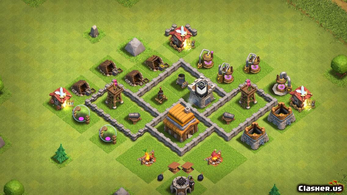 [Town Hall 4] Th4 Best Base v2 [With Link] [8-2019] - Farming Base - Clash ...