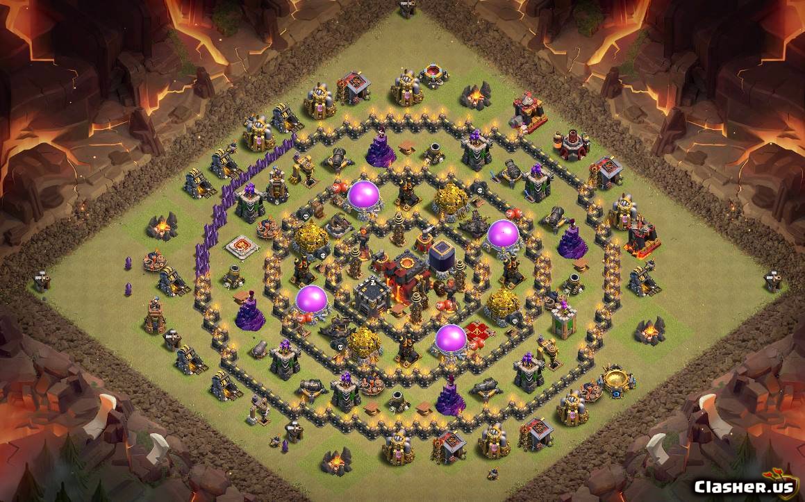 th10 circular map layout,th10 circular base,farming base,th10, ...