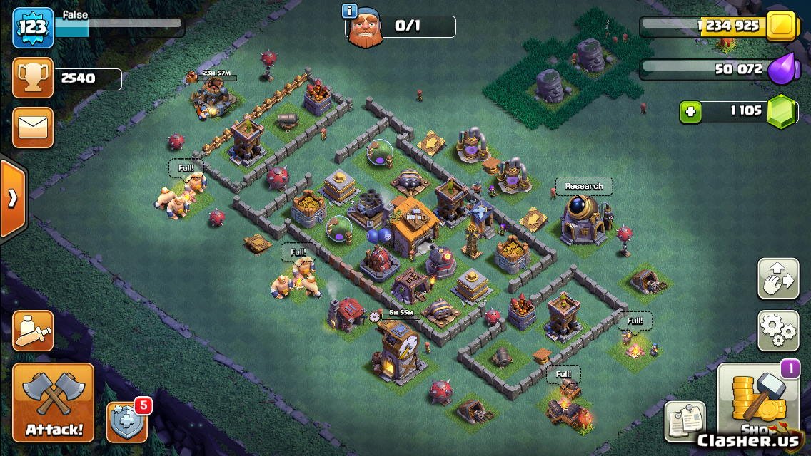 Builder Hall 6 Bh6 Anti Night Witch Giant Base V7 With Link 10 19 Clash Of Clans Clasher Us