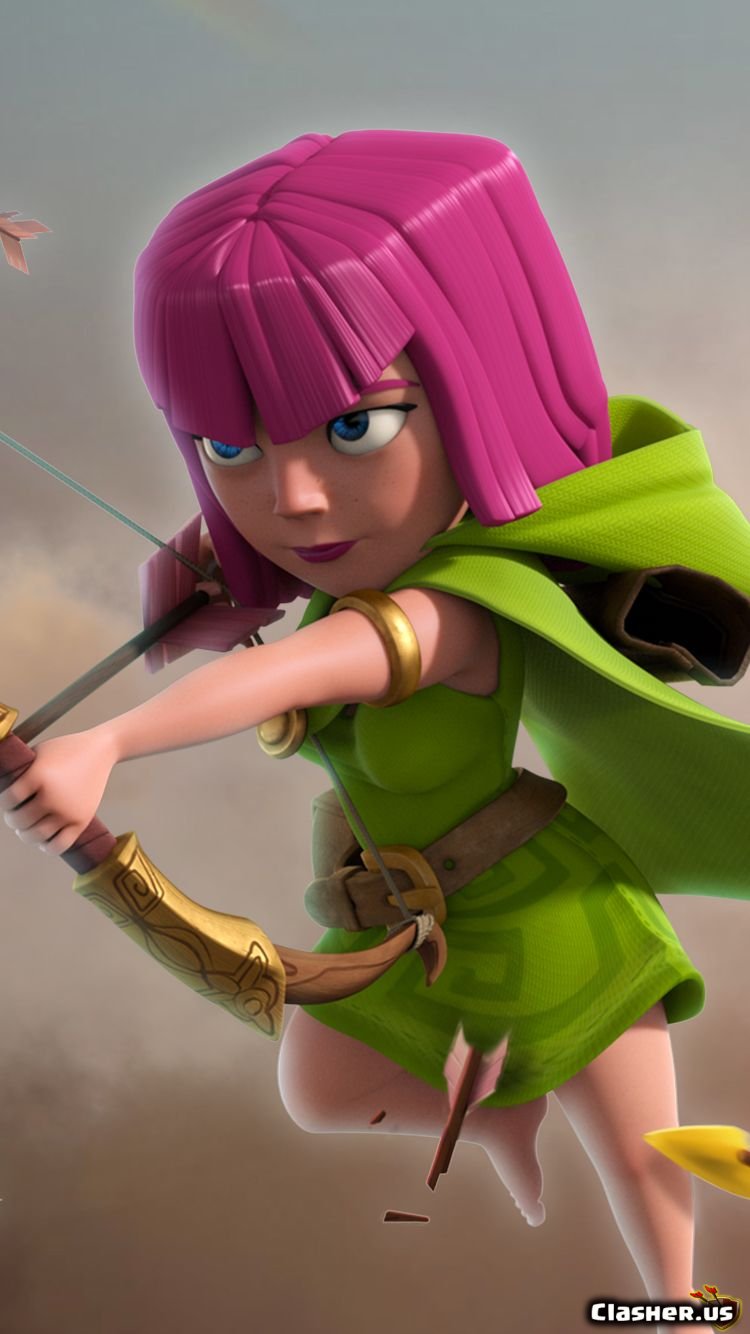 Archer v7 phone - Clash of Clans Wallpapers | Clasher.us