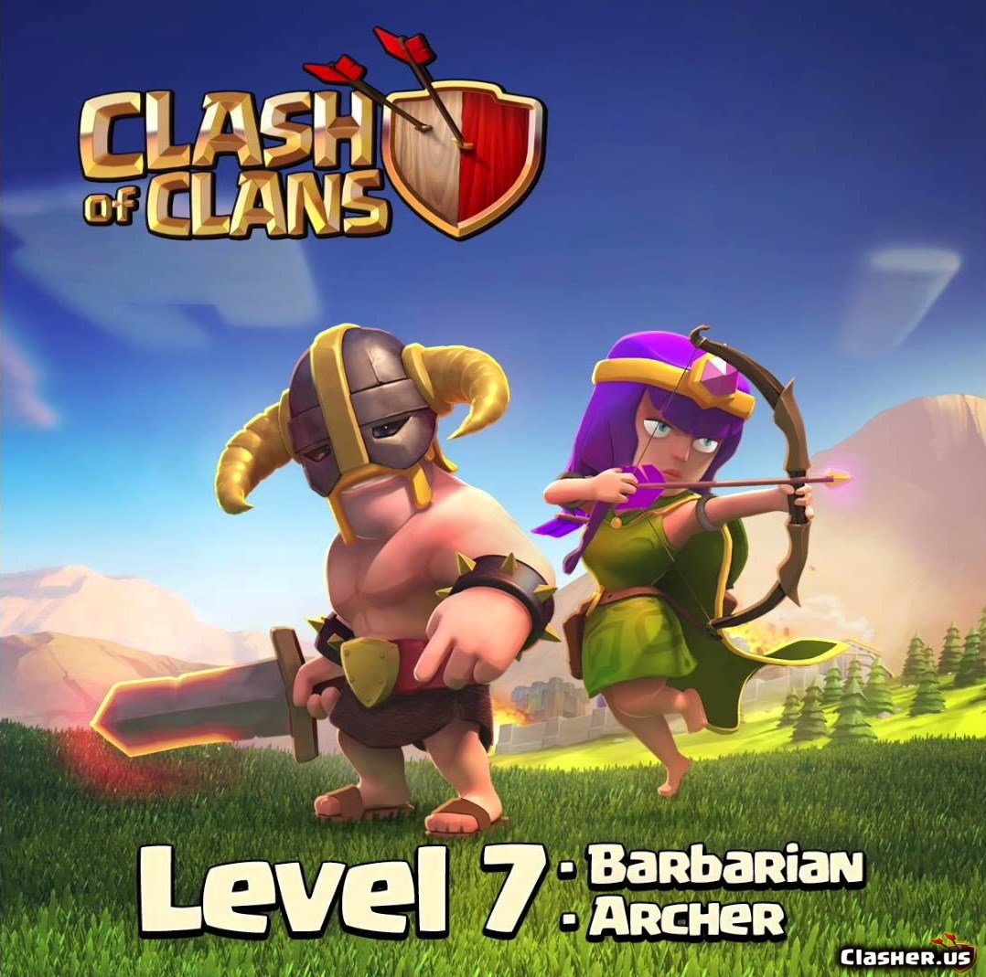 clash of clans level 7
