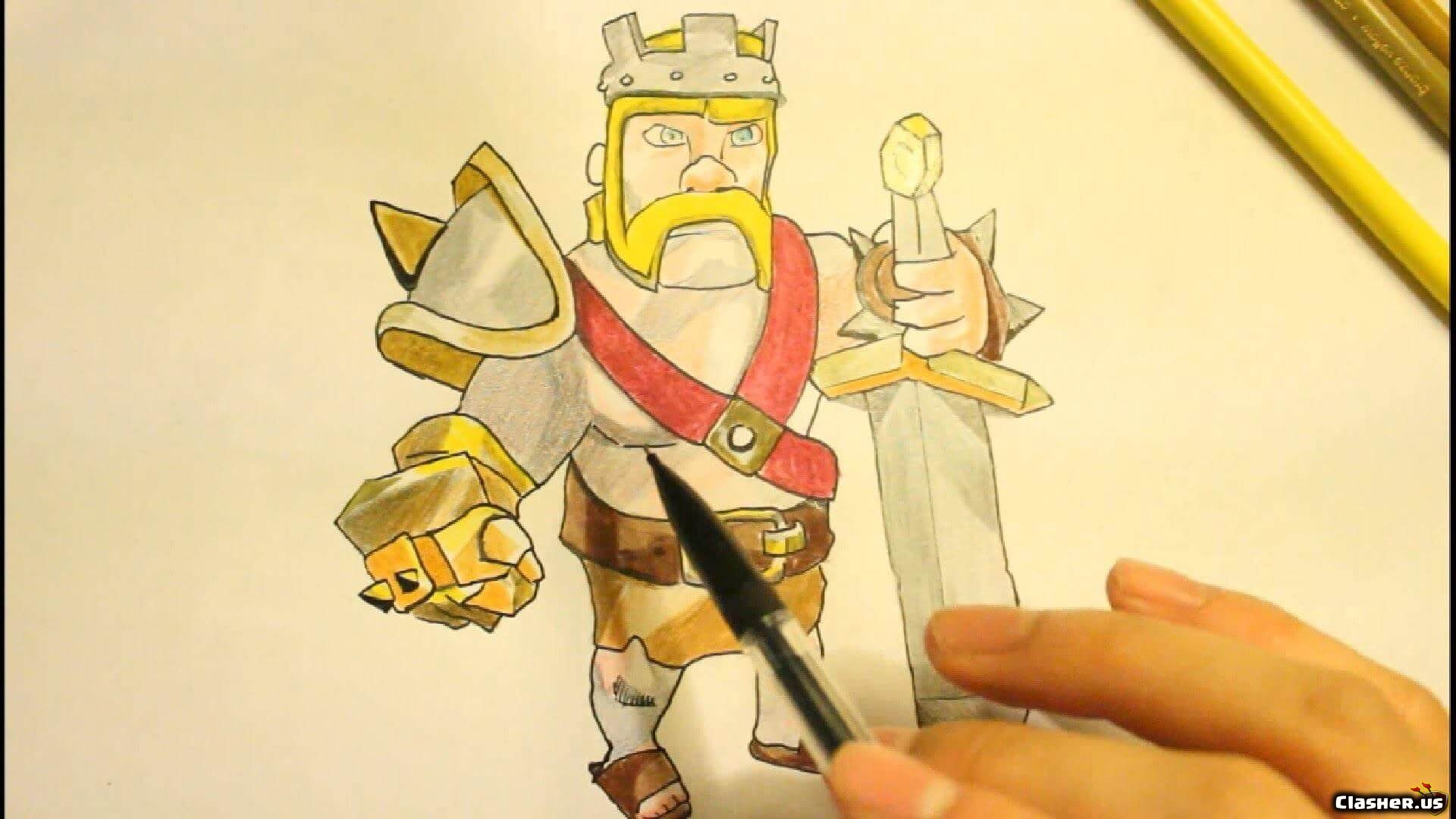 Drawing every CoC character to improve my art skills - Healer, without  pencil sketch to guide this time. : r/ClashOfClans