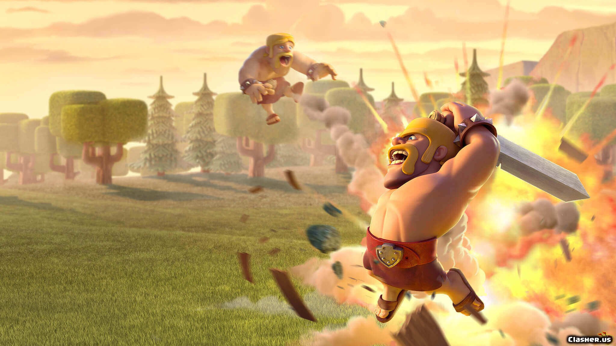 Barbarian bump! - Clash of Clans Wallpapers 