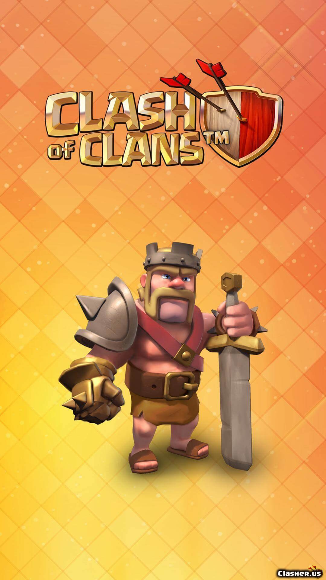 Barbarian King Coc Logo Mobile Clash Of Clans