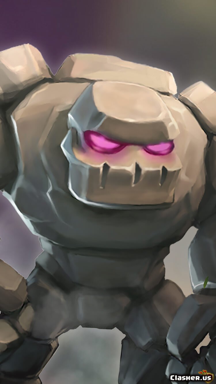 Golem Mobile Clash Of Clans Wallpapers Clasher Us