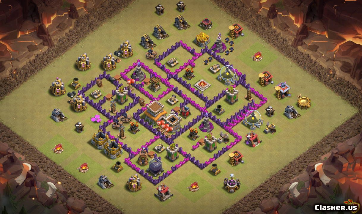 [Town Hall 8] TH8 War Trophy v37 anti GiWiPe [With Link] [102019