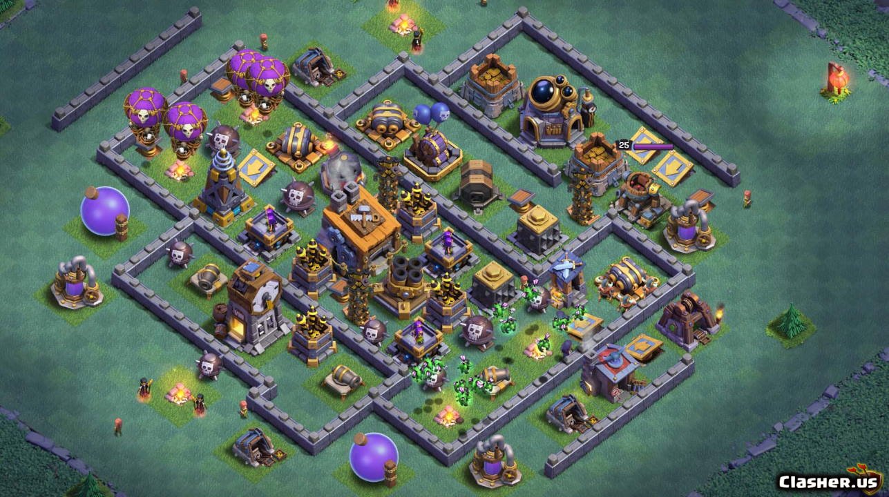 [Builder Hall 8] BH8 Best Base v10 anti Cannon Cart [With Link] [112019] Farming Base
