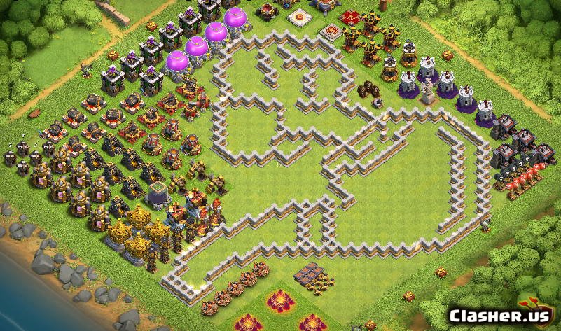 Town Hall 11] TH11 Fun Troll Progress base - Pipe [With Link] [11-2019] -  Hybrid Base - Clash of Clans 