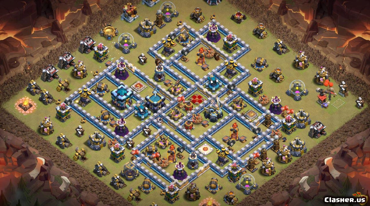 Clash bases. Clash of Clans th 12 Base. Ратуша 13 расстановка. Town Hall 12tx.