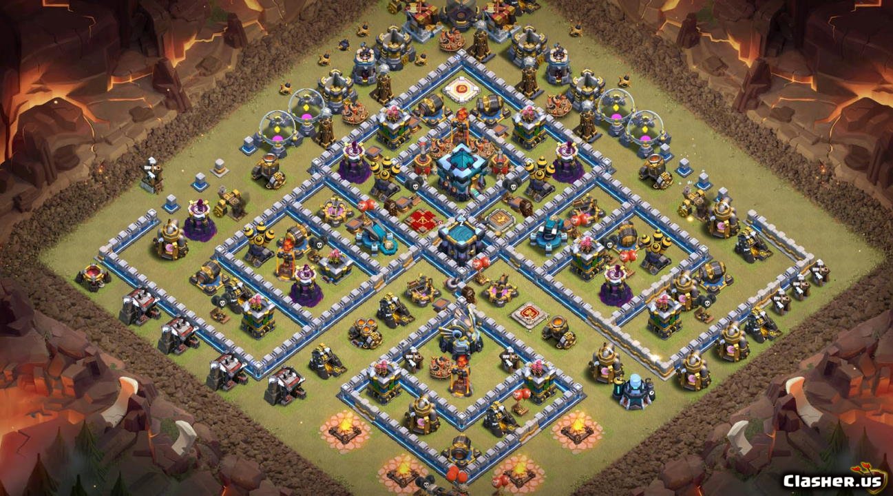 town hall 13 base,town hall 13 maps,coc base links, coc maps link...