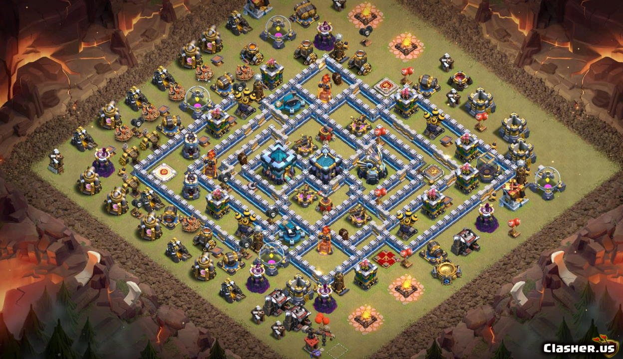 anti 3 stars,trophy base,th13, th 13, town hall 13, th13 maps, th13 base, t...