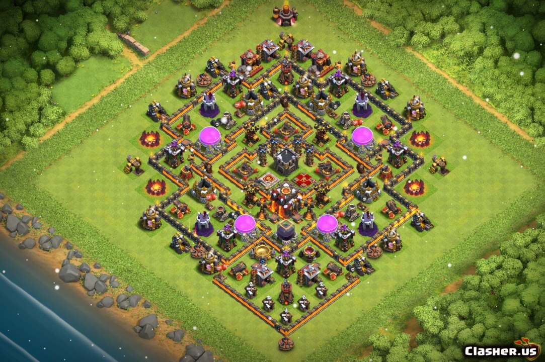 Town Hall 10 Th10 Farm Trophy Base V47 Anti 3 Stars With Link 11 2019 Trophy Base Clash Of Clans Clasher Us