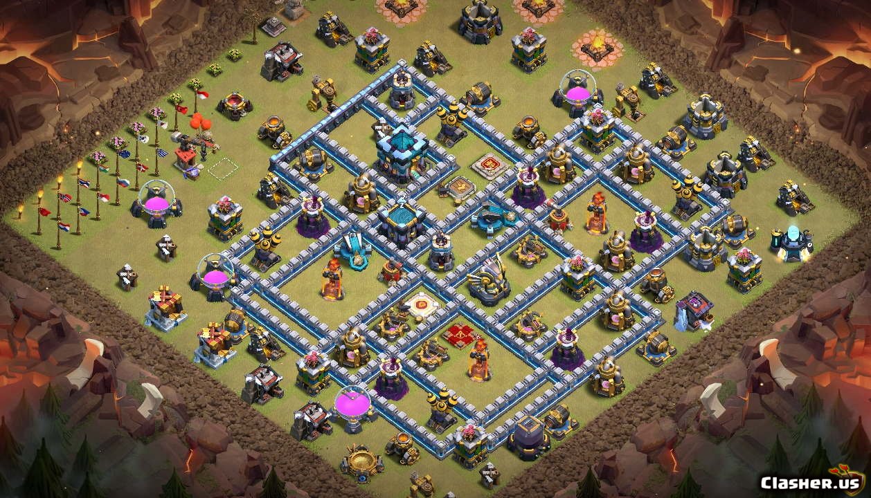 Town Hall 18] TH18 Trophy/War base v18 [With Link] [18 18 ...