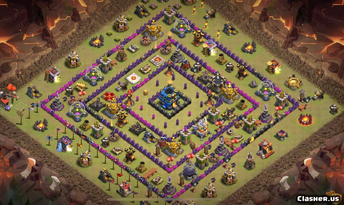 Town Hall 12 TH12 Farm/Trophy base v434 With Link 2-2020 - Trophy Base. 