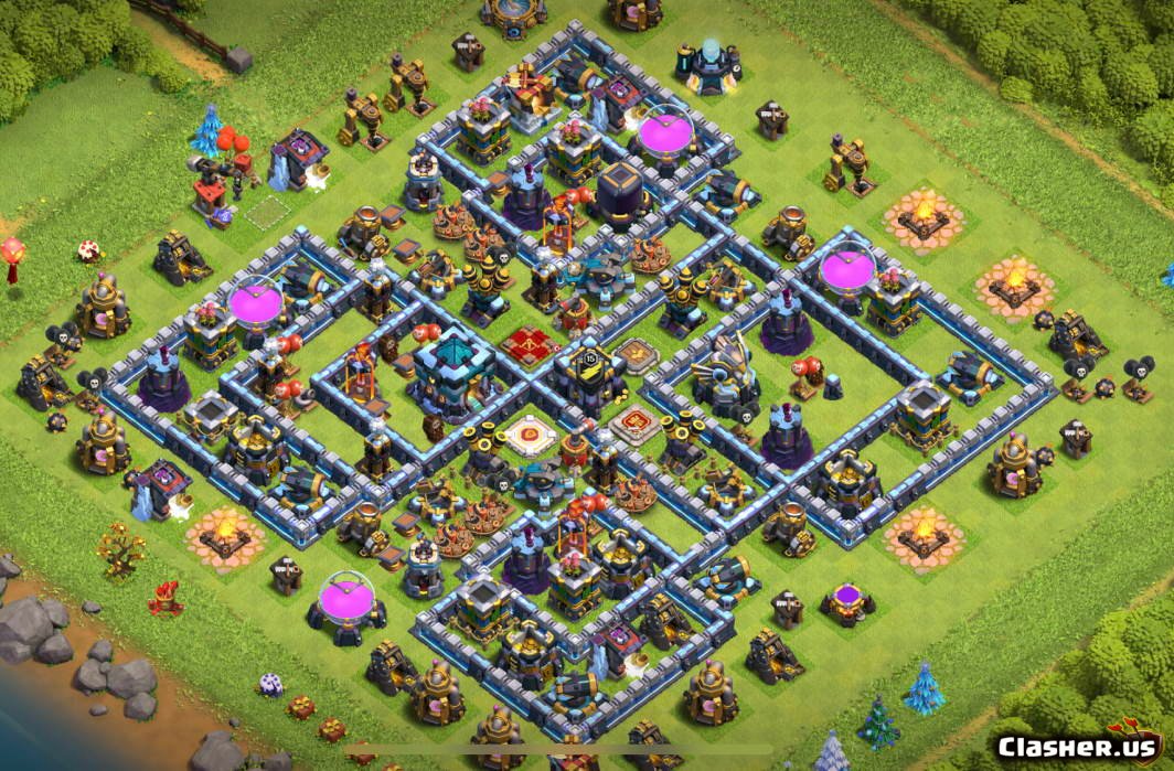 Clash of clans 13. 13th Base copy.