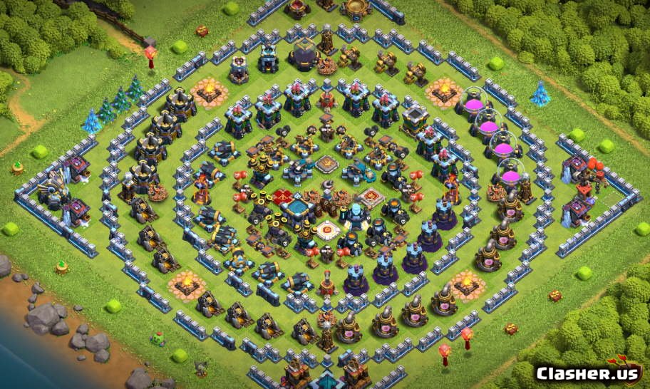 Copy Base [Town Hall 13] TH13 Fun Troll Progress/Upgrade base base