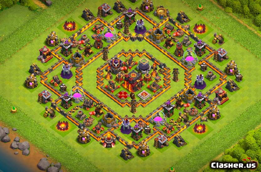 clash of clans th10 base copy link