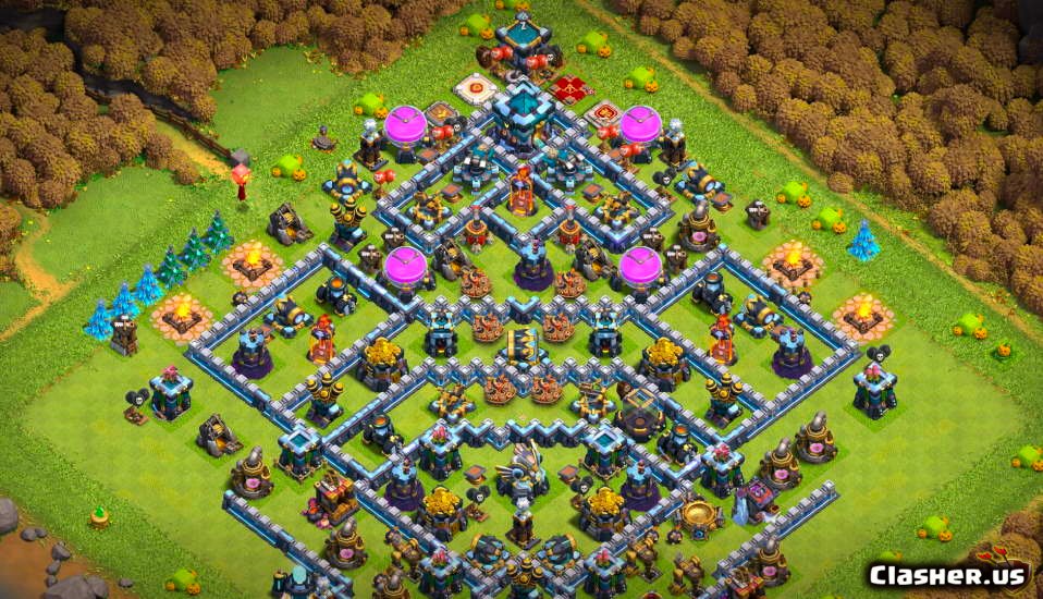 Copy Base [Town Hall 13] TH13 War/Trophy base #1372 [With Link] [9-2020 ...