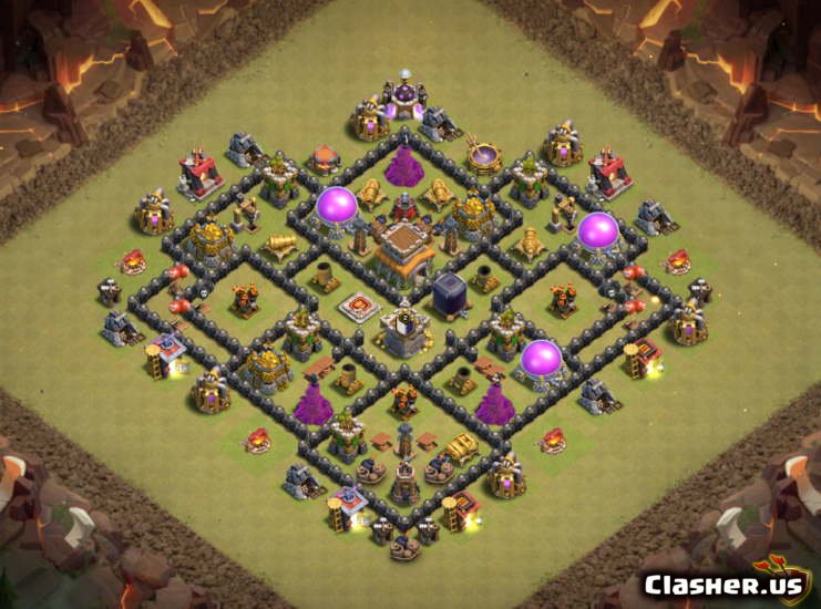Copy Base Town Hall 8 TH8 Trophy/War base #140 With Link 10-2020 ...