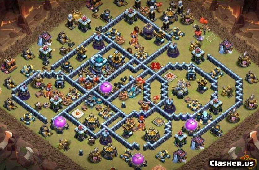 Image is about Town Hall 9 Troll Base.