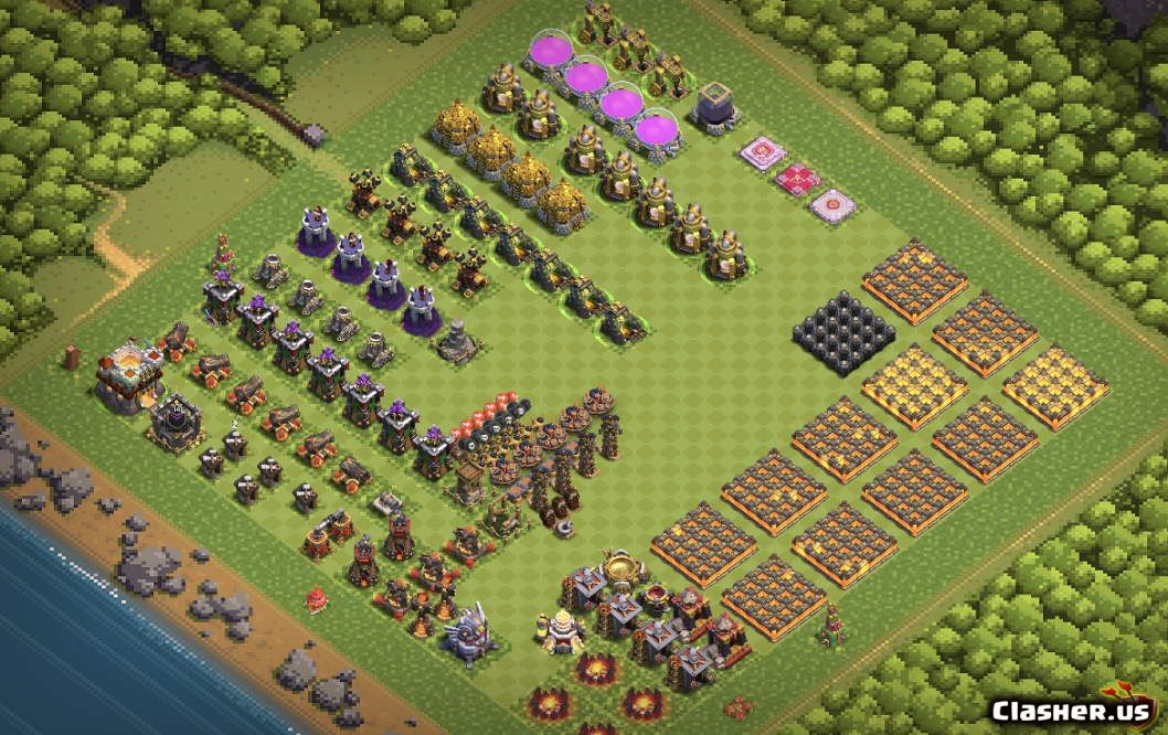 Base - Clash of Clans Clasher.us - Download, Copy Link: Town Hall 11 TH11 P...