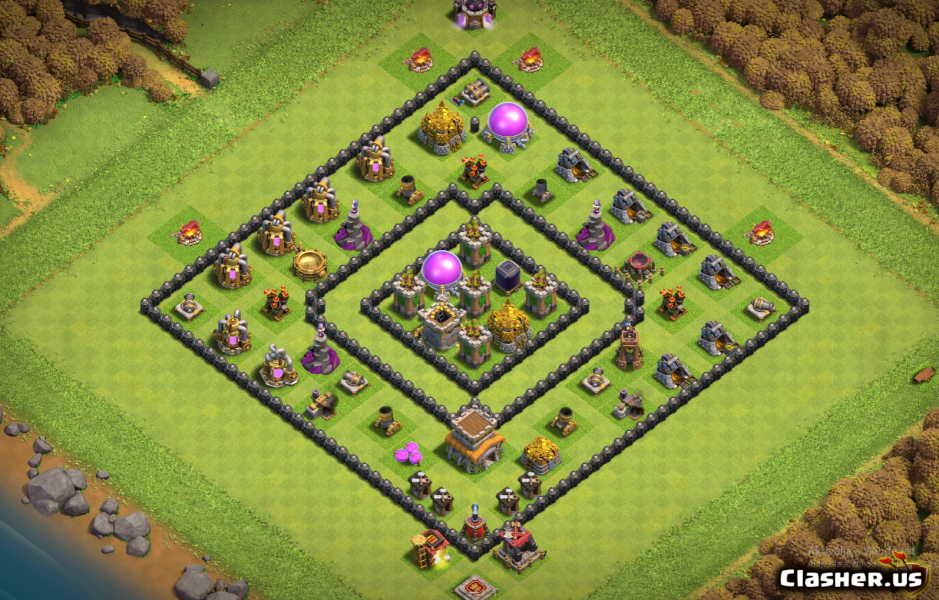 Town Hall 8 War Base Copy Link Copy Base [Town Hall 8] TH8 War/Trophy base #525 [With Link] [10-2022