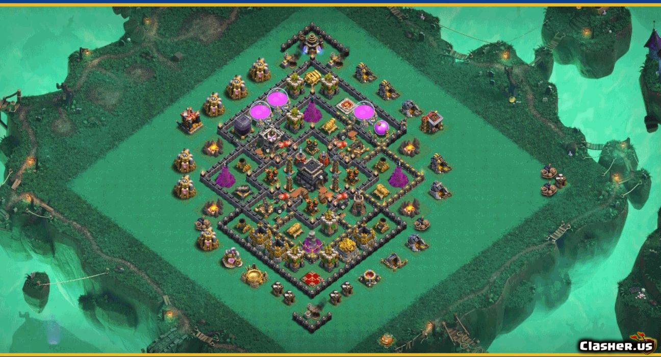 Town Hall 9 War Base Copy Link Copy Base [Town Hall 9] TH9 War/Trophy base #1473 [With Link] [10-2022