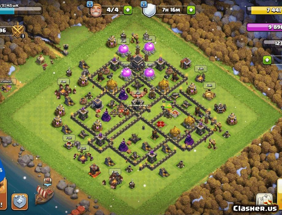 Clash of clans town hall 9 base!
