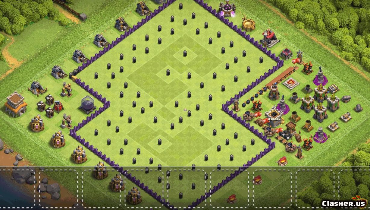 Town Hall 8 War Base Copy Link