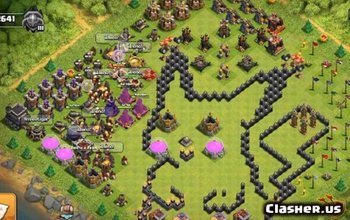 town hall 9, funny/hybrid base layout #34