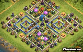 town hall 12, farming/trophy base layout #38