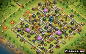 town hall 12, farming/trophy base layout #39