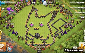 town hall 9, funny/hybrid base layout #64