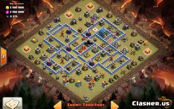 town hall 12, war base layout #75