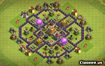 town hall 7, farming/trophy/hybrid/war base layout #99