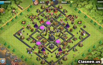 town hall 9, farming/trophy base layout #111