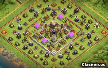 town hall 11, farming/trophy base layout #190