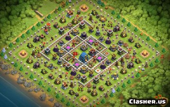 town hall 12, farming/trophy base layout #200