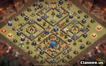 town hall 12, war base layout #226