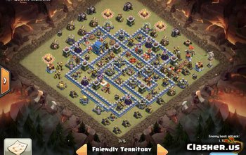 town hall 12, war base layout #238